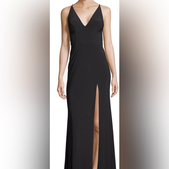 Xscape Women's Side-Slit Gown- Size 8 - Picture 7 of 7